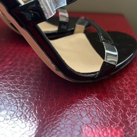 Tamara Melon Frontline 75 black patent heeled sandal - Picture 8 of 8